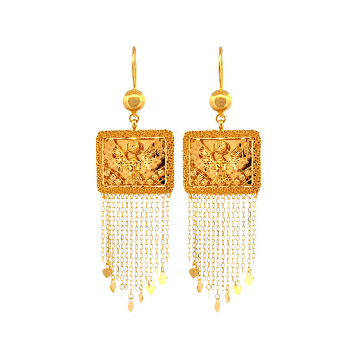 22K Gold Earrings 12.93g