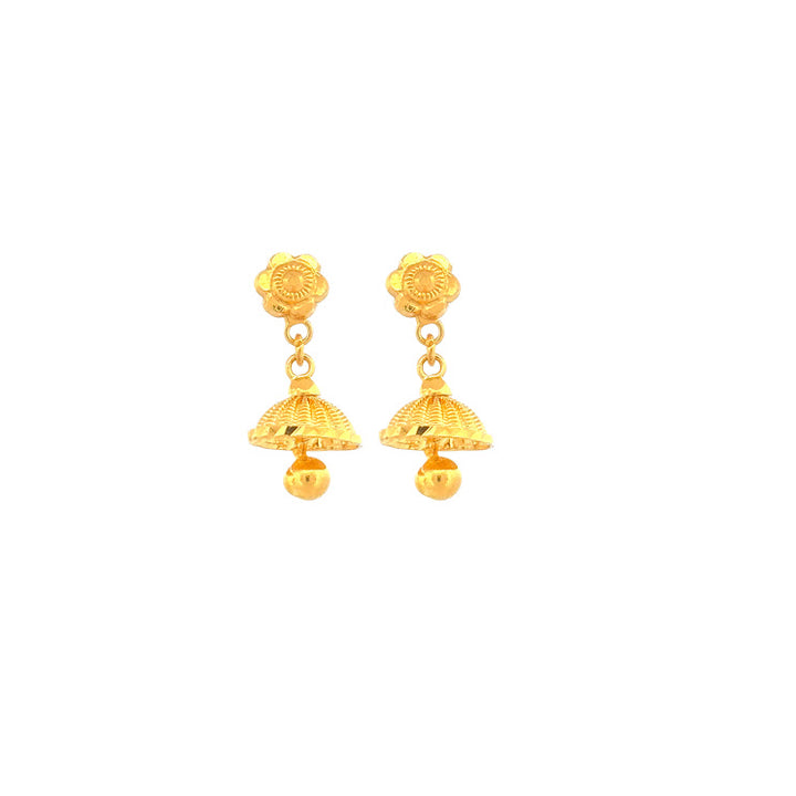 22K Gold Earrings 3.06g