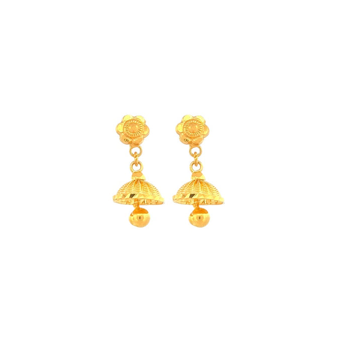 22K Gold Earrings 3.17g