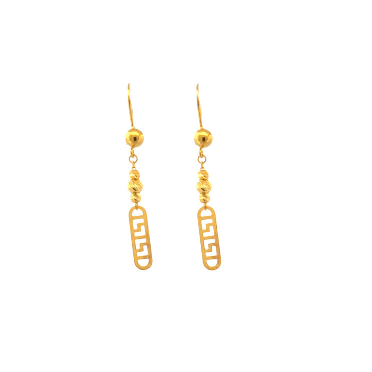 21K Gold Earrings 2.82g