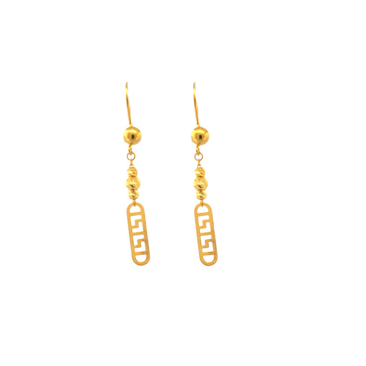 21K Gold Earrings 2.82g