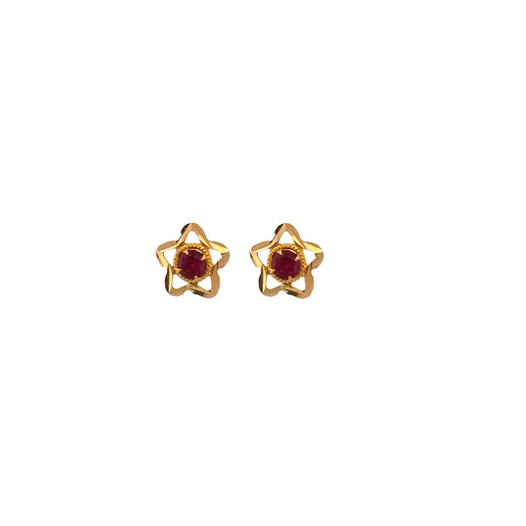 22K Gold Earrings 1.46g