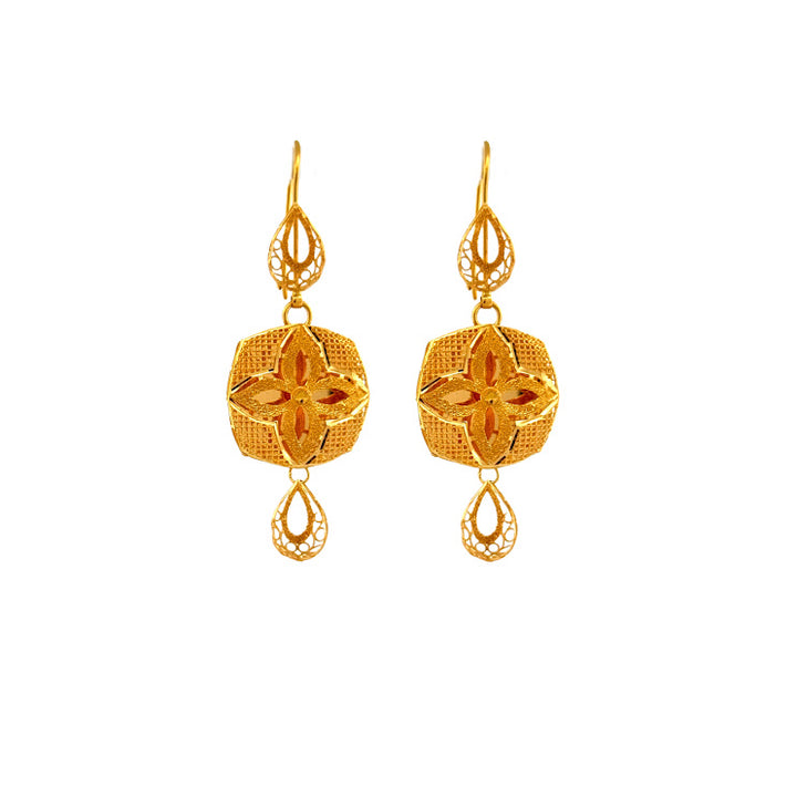 22K Gold Earrings 9.53g