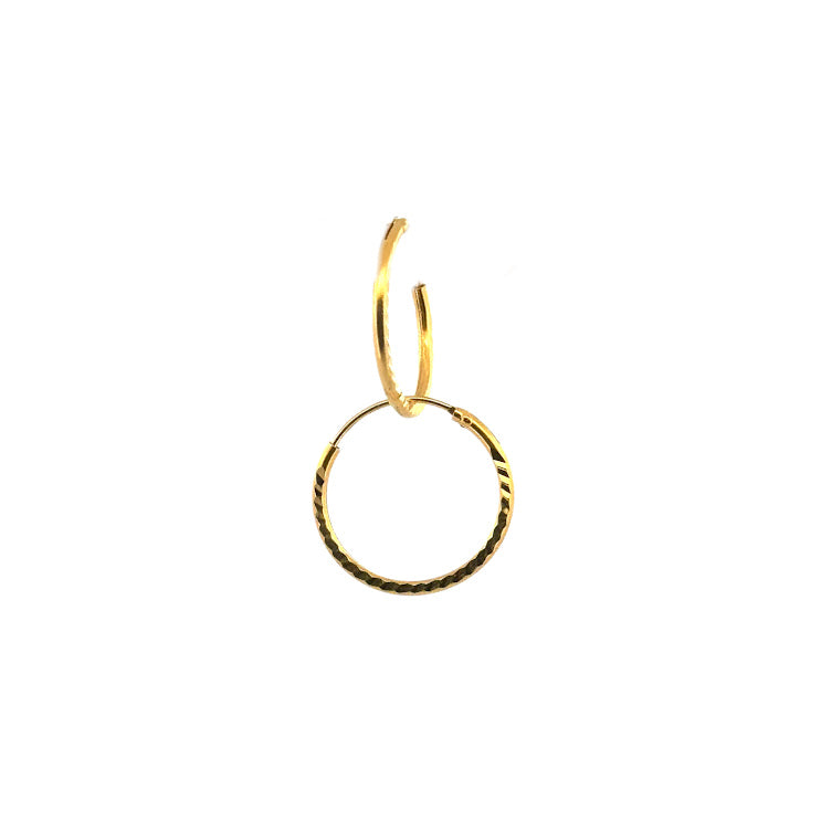 22K Gold Earrings 1.41g