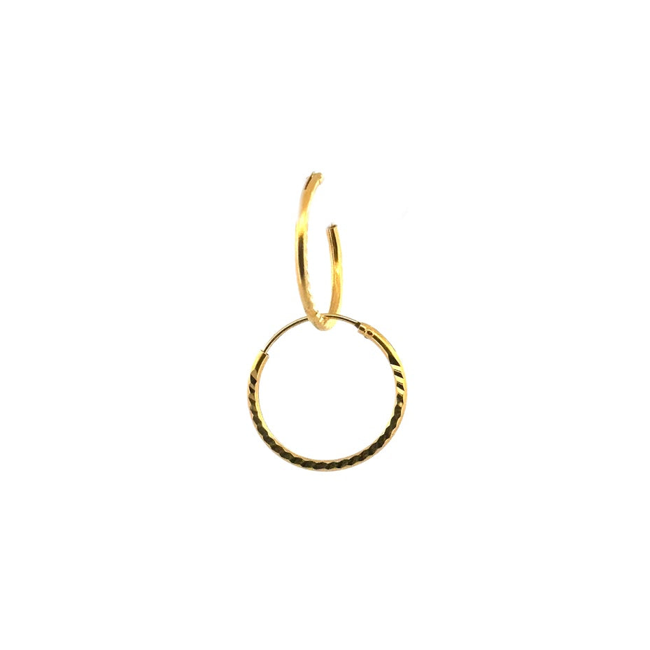 22K Gold Earrings 1.13g