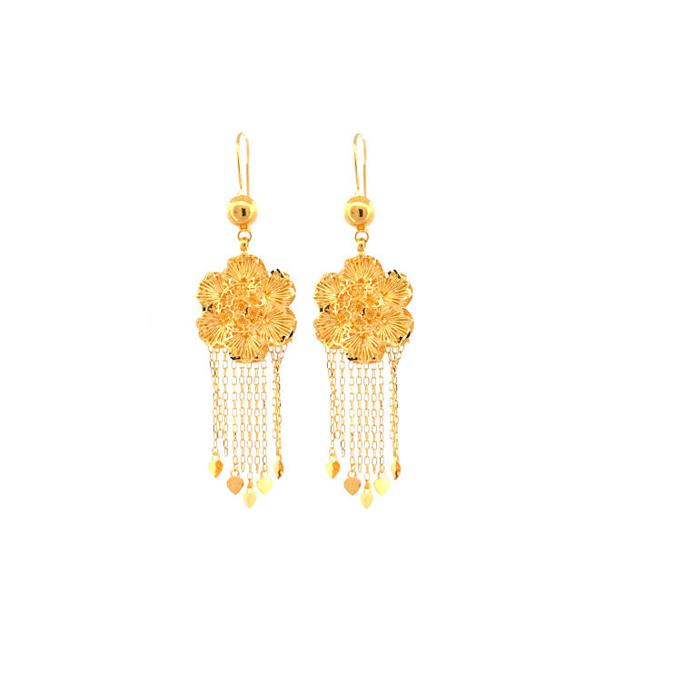 22K Gold Earrings 7.8g