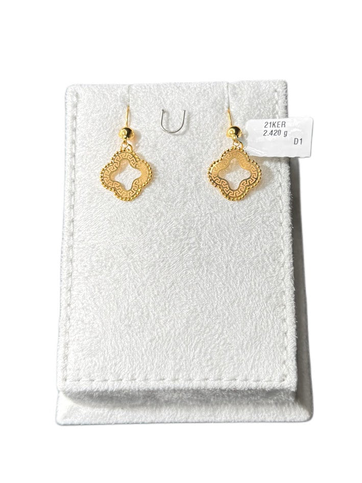 21K Gold Earrings 2.42g
