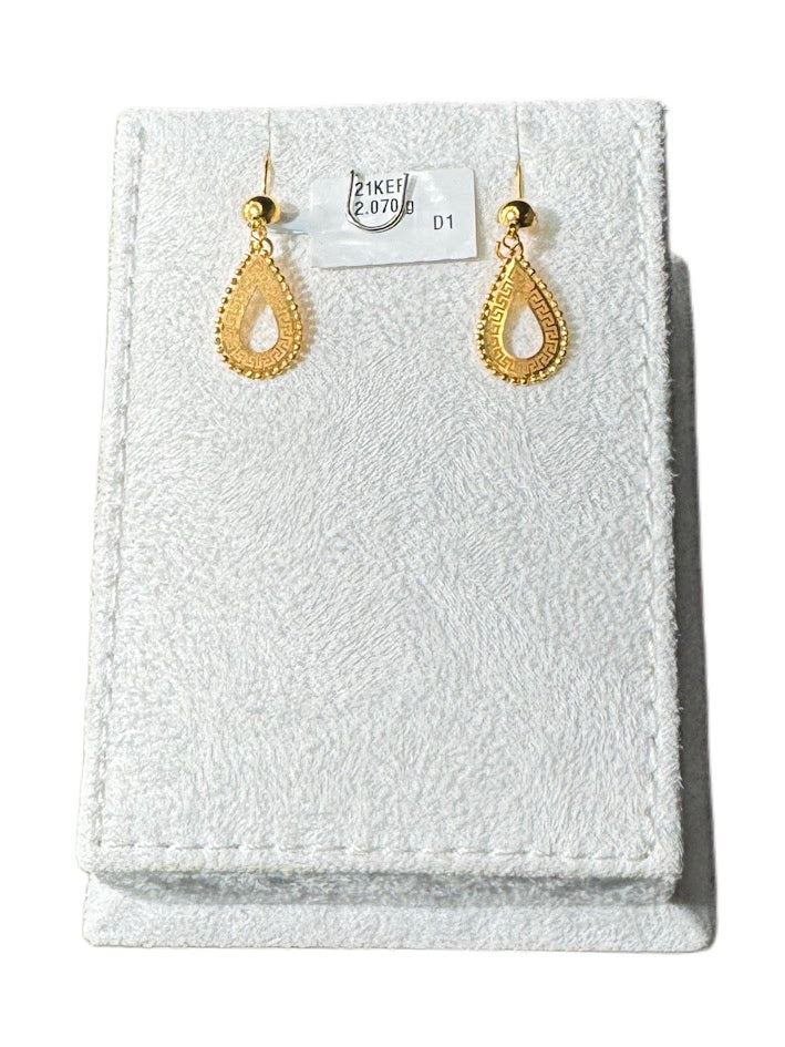 21K Gold Earrings 2.07g