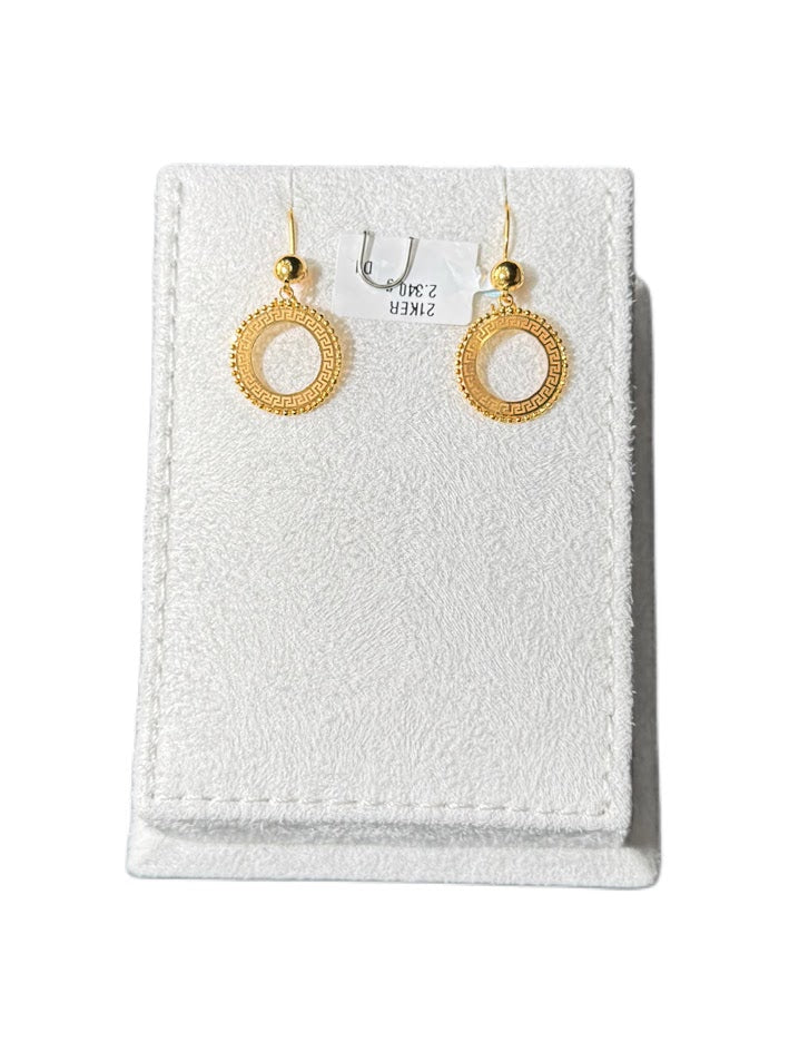 21K Gold Earrings 2.34g