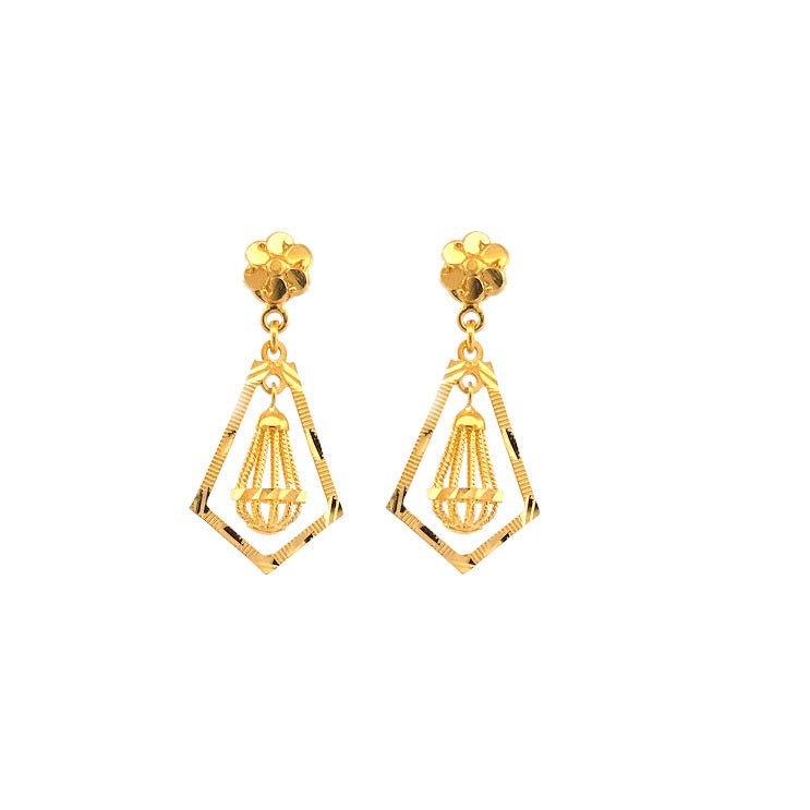 22K Gold Earrings 4.06g