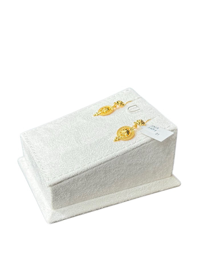 22K Gold Earrings 3.62g