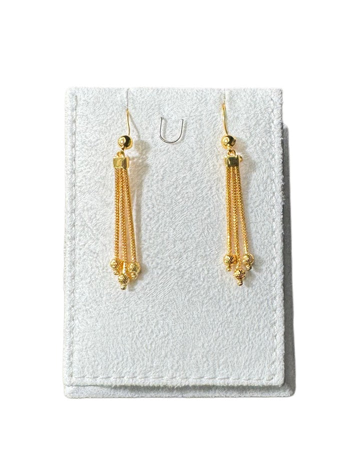 21K Gold Earrings 4.42g