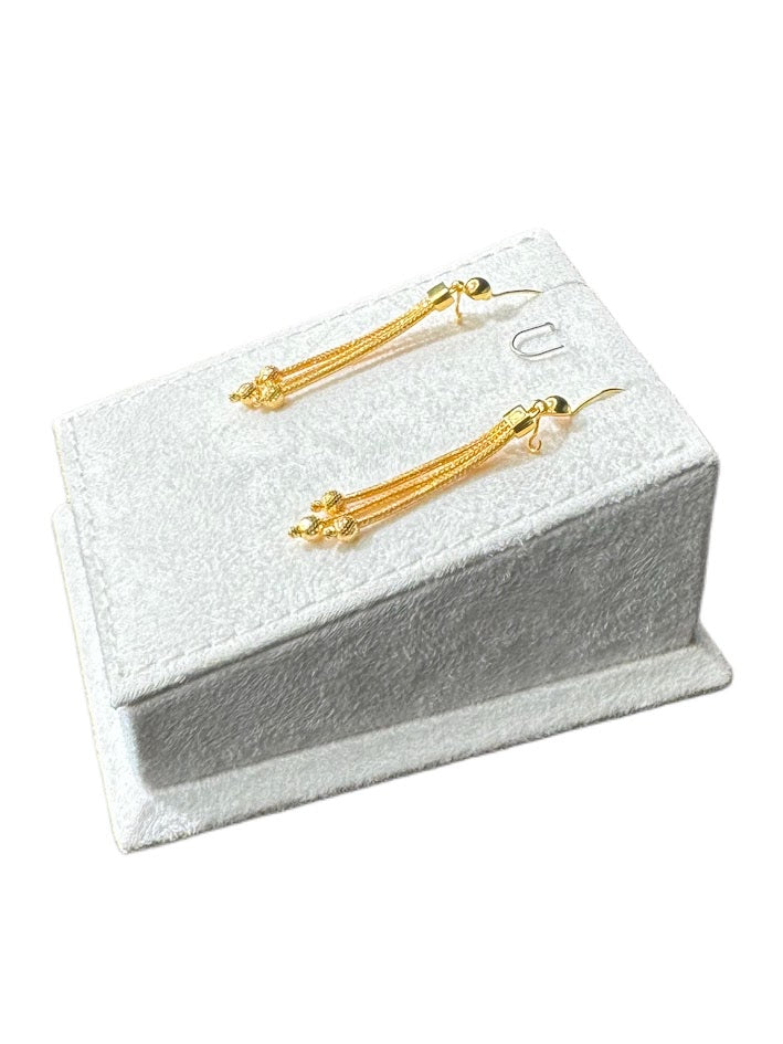 21K Gold Earrings 4.42g