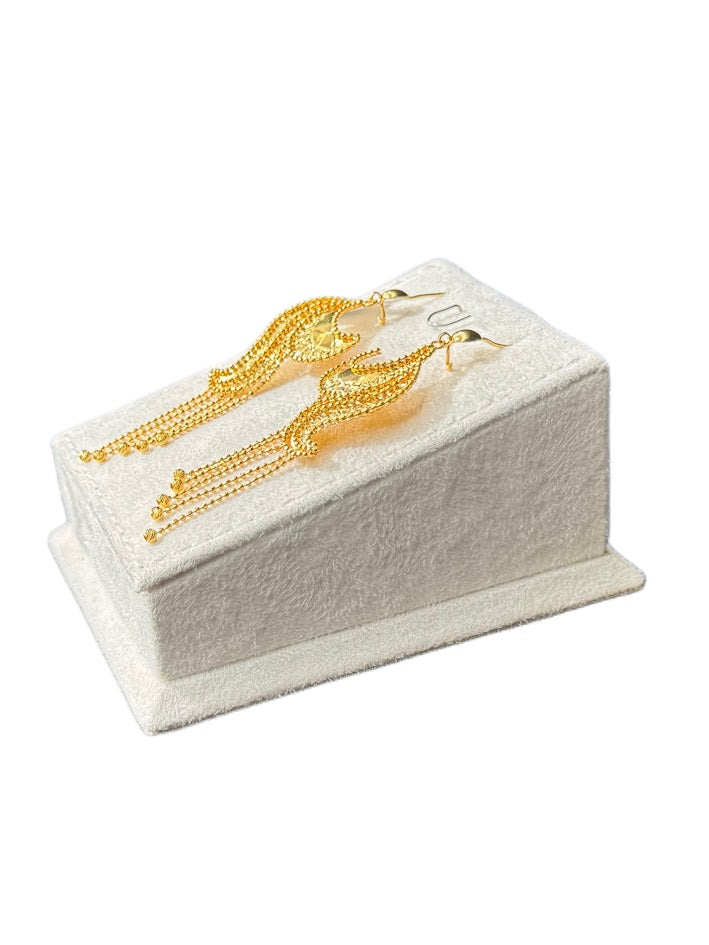 21K Gold Earrings 8.26g