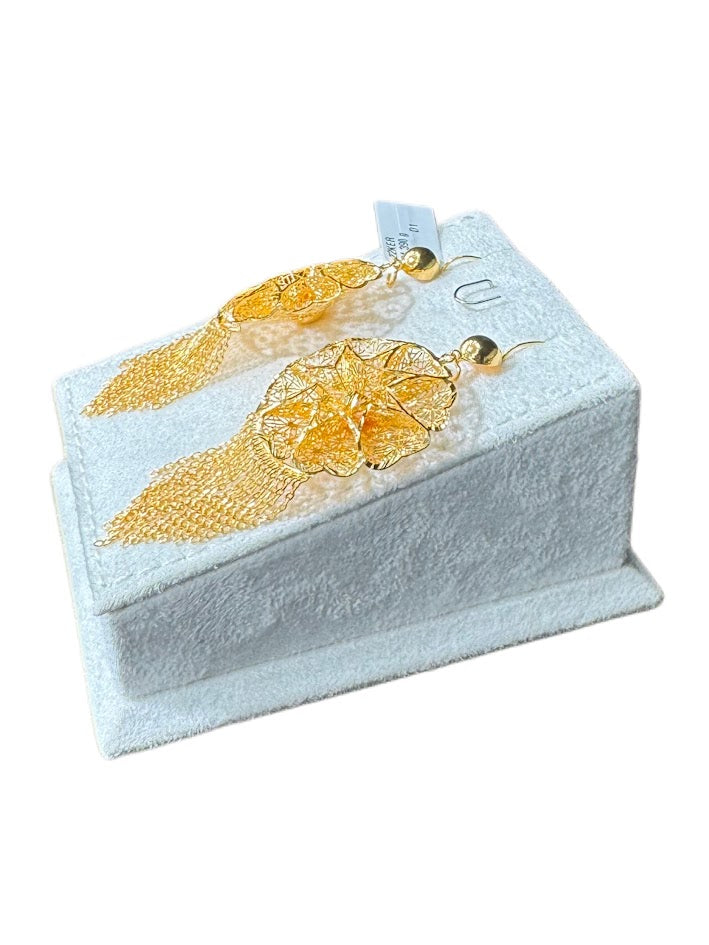 22K Gold Earrings 21.39g