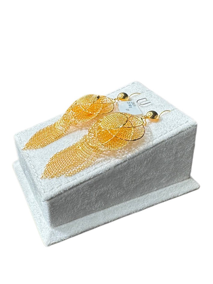 22K Gold Earrings 23.14g