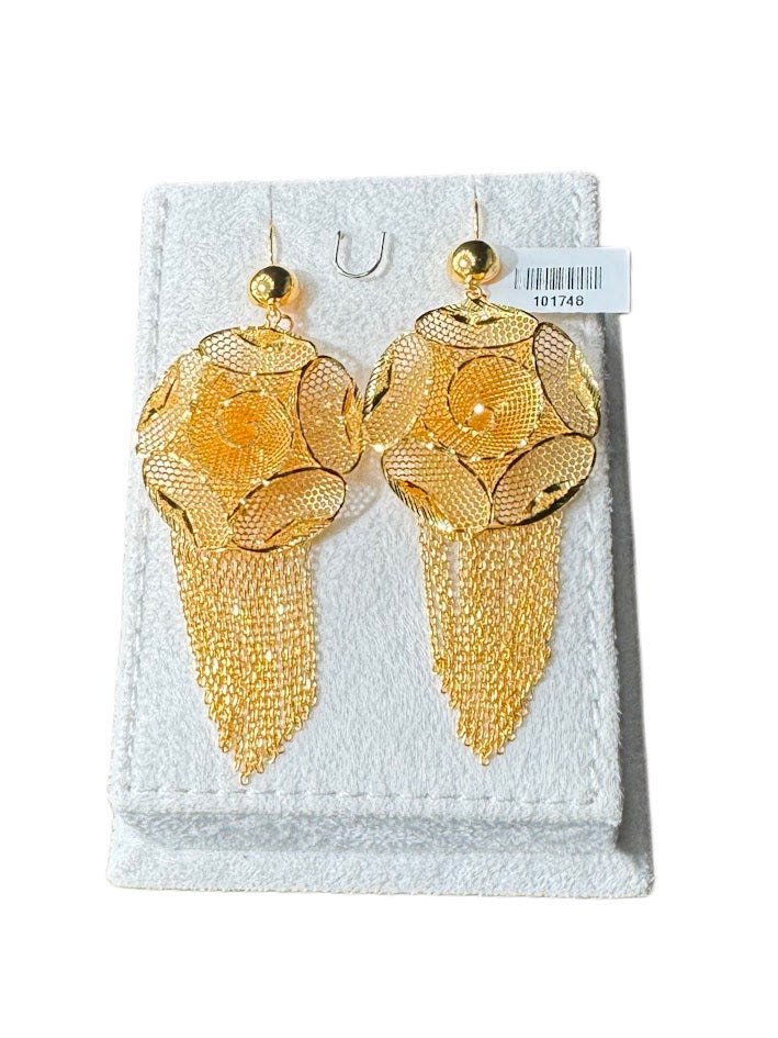 22K Gold Earrings 24.41g
