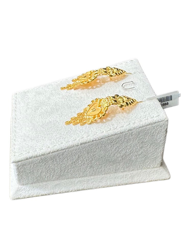22K Gold Earrings 5.24g