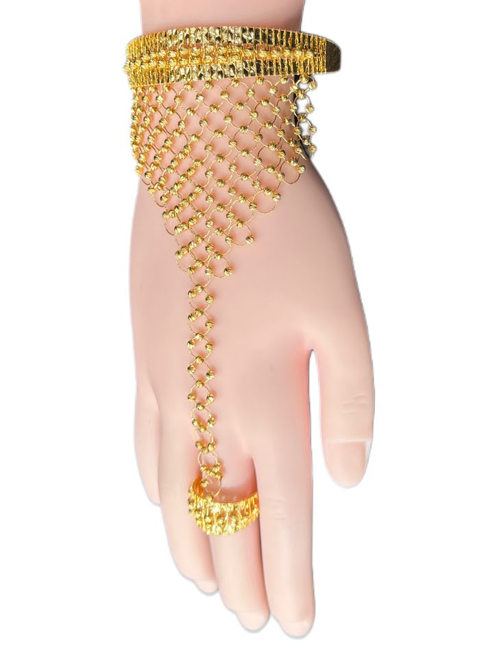 21K Gold Ring & Bracelet 18.16g