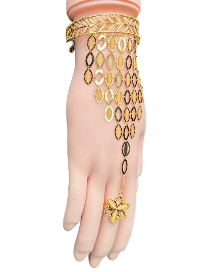 21K Gold Ring & Bracelet 15.43g