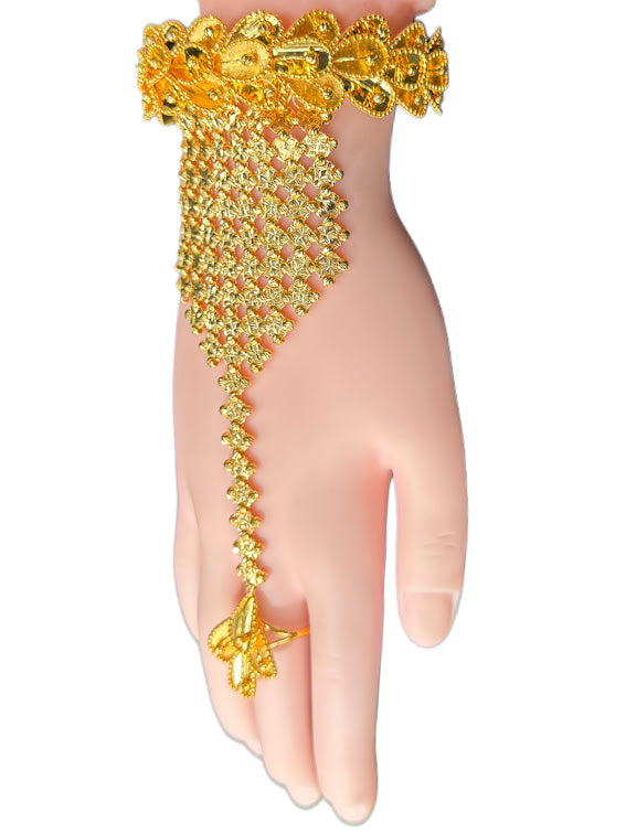 21K Gold Ring & Bracelet 40.8g