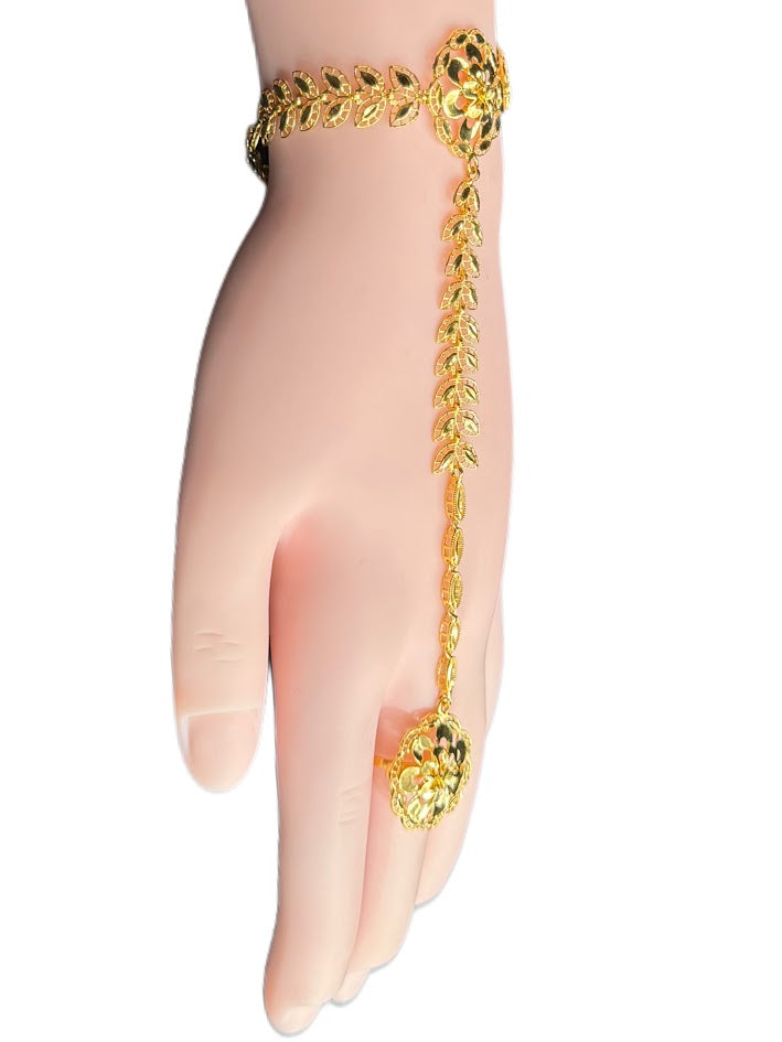 22K Gold Ring & Bracelet 13.75g