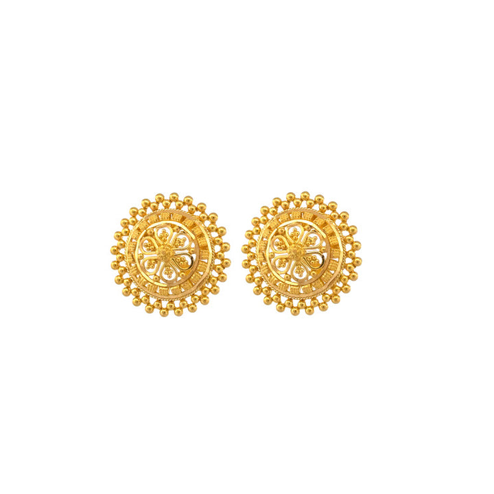 22K Gold Earrings 7g