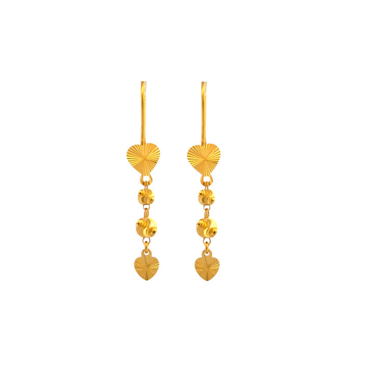 22K Gold Earrings 3.34g