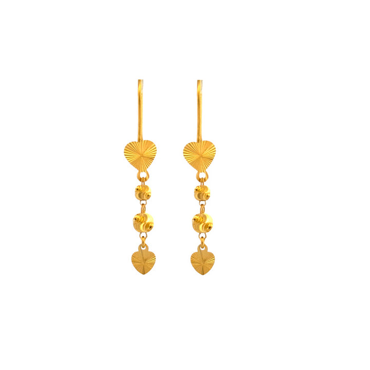 22K Gold Earrings 3.34g