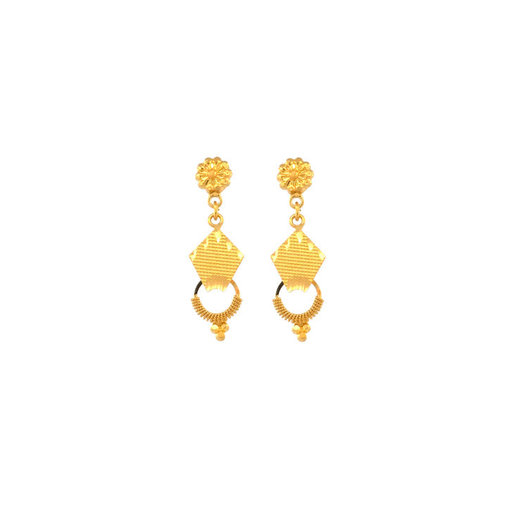 22K Gold Earrings 3.6g