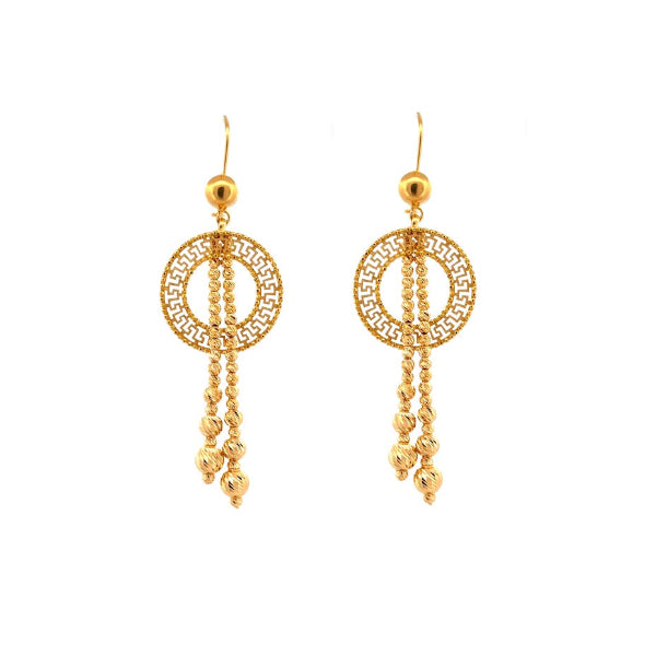 21K Gold Earrings 11.46g