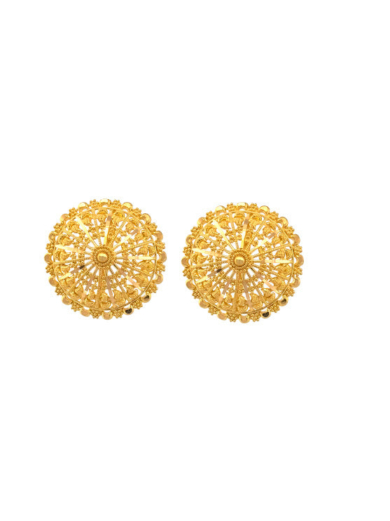 22K Gold Earrings 8.04g