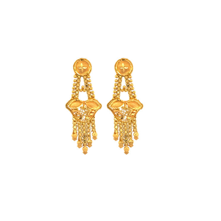 22K Gold Earrings 8.38g