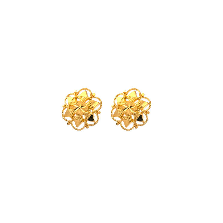 22K Gold Earrings 3.59g