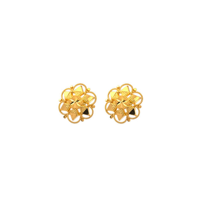 22K Gold Earrings 3.59g