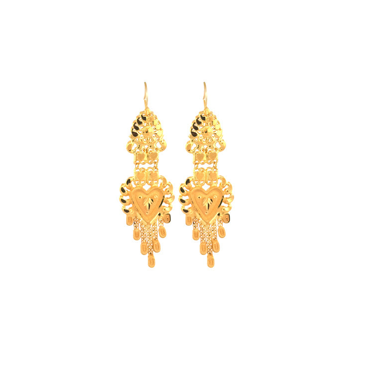 22K Gold Earrings 5.32g