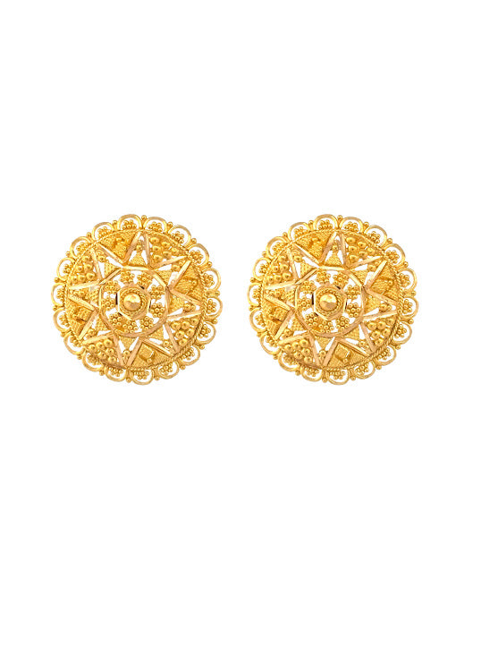22K Gold Earrings 7.02g