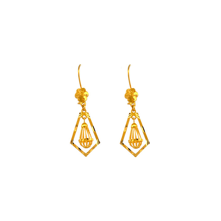22K Gold Earrings 4.1g
