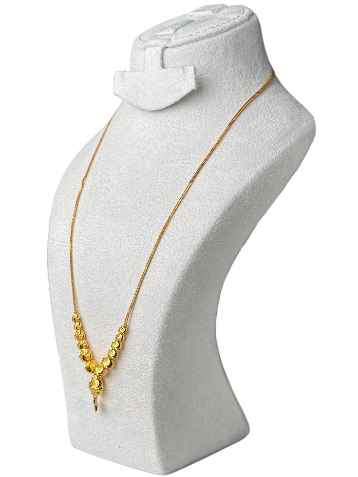 22K Gold Necklace & Ring & Earrings 8.51g