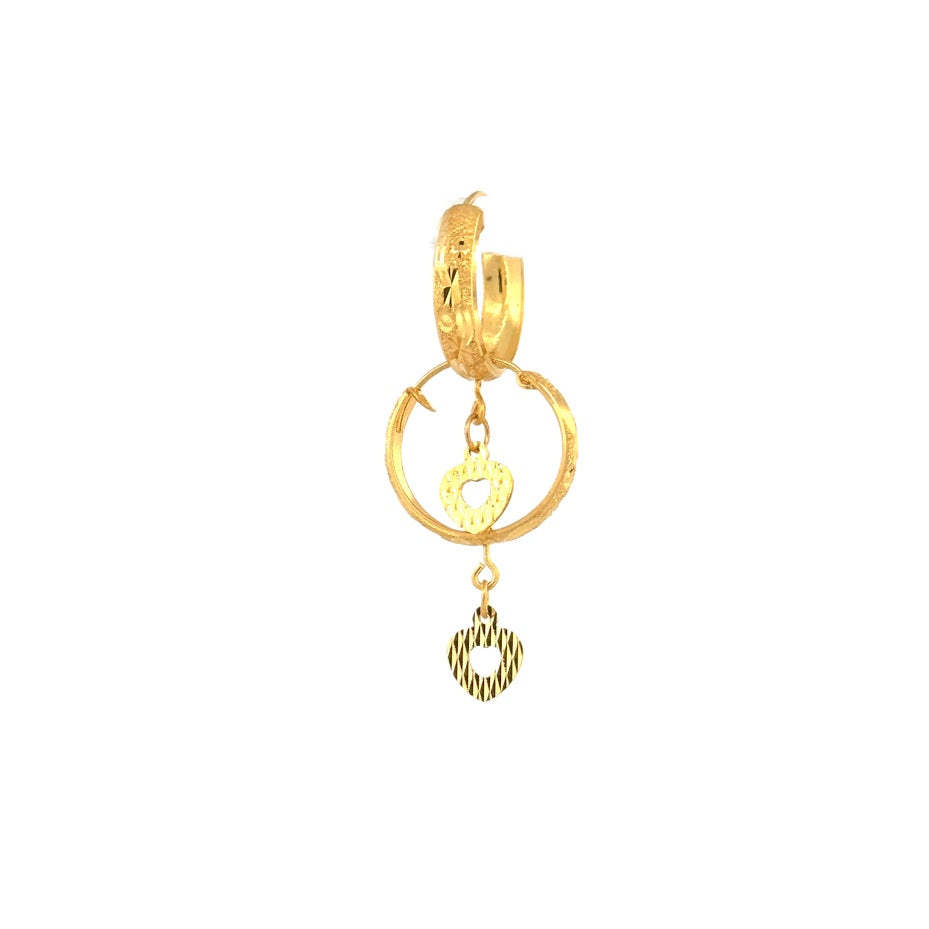 22K Gold Earrings 2.99g