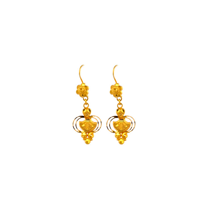 22K Gold Earrings 3.07g