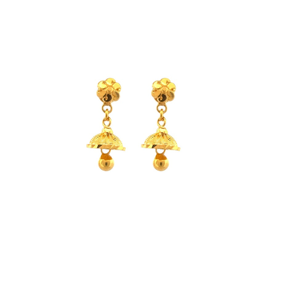 22K Gold Earrings 3.13g