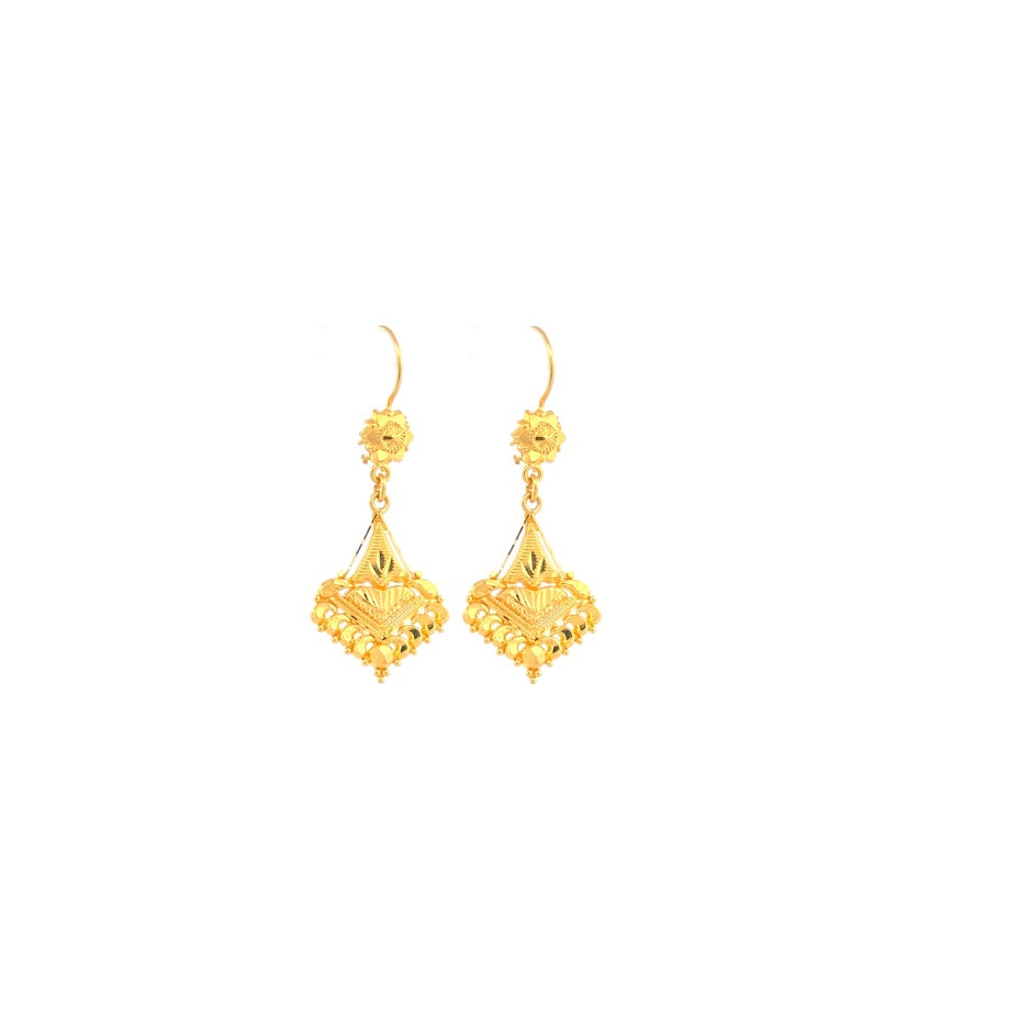 22K Gold Earrings 4.91g