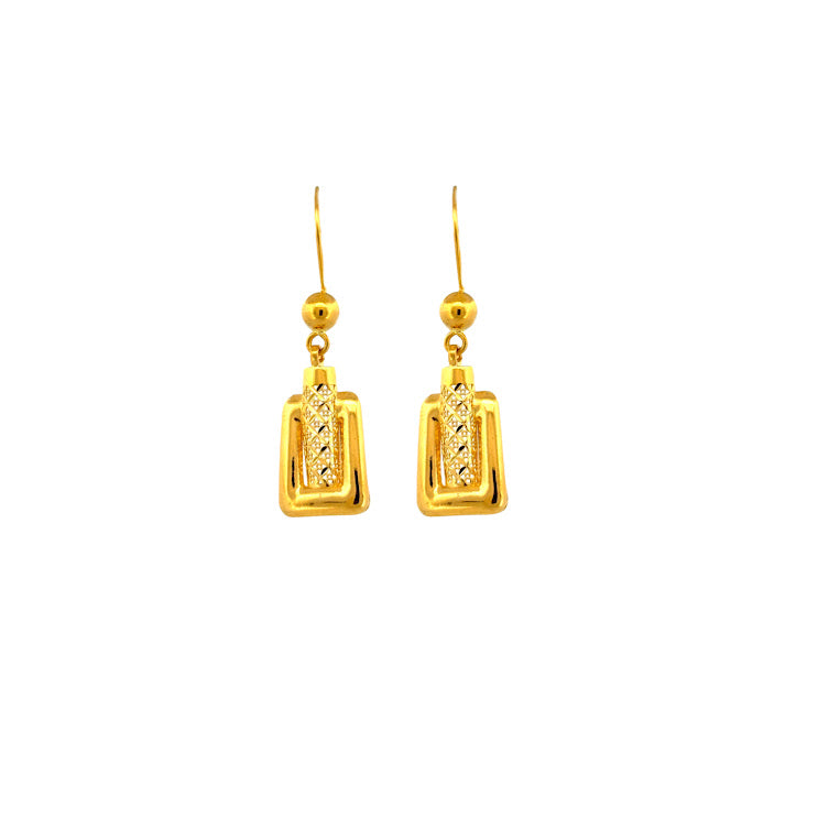 22K Gold Earrings 3.54g