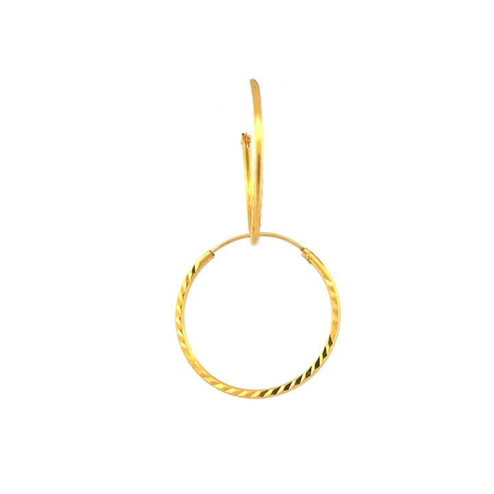 22K Gold Earrings 1.74g