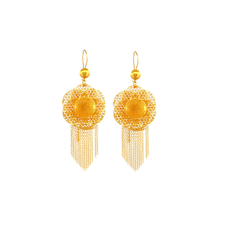 22K Gold Earrings 23.14g