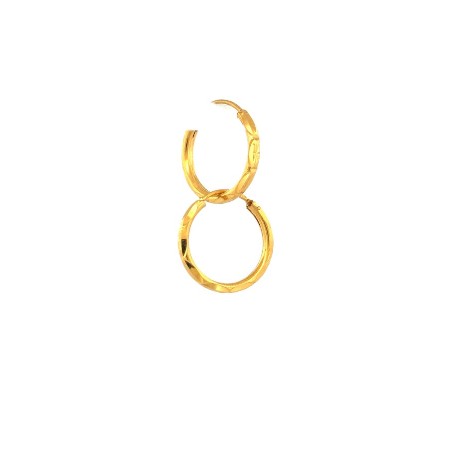 22K Gold Earrings 2.35g