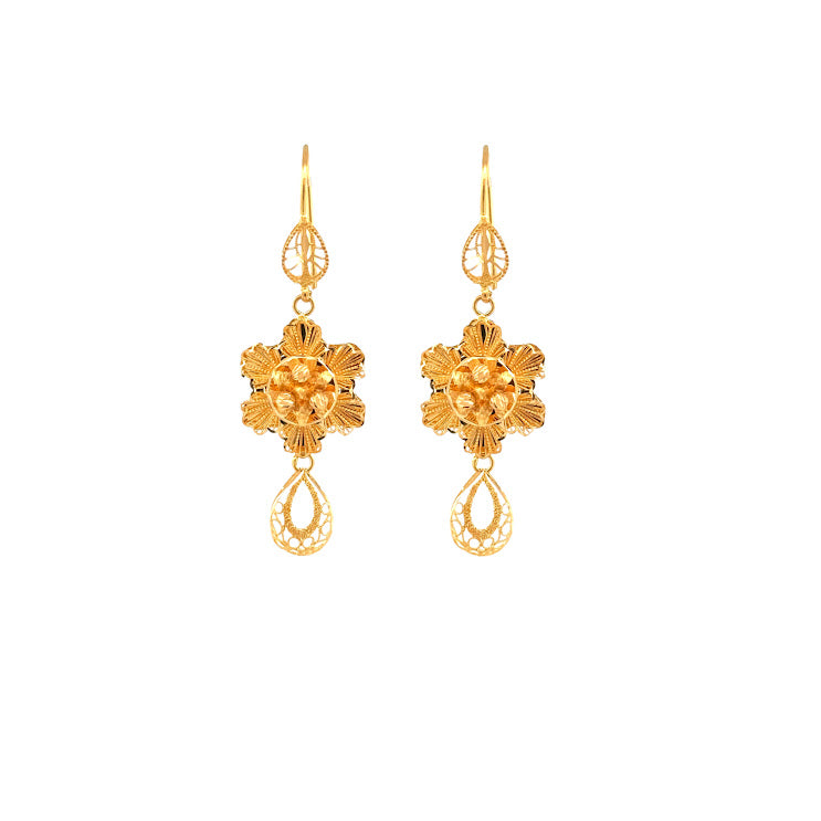 22K Gold Earrings 7.09g
