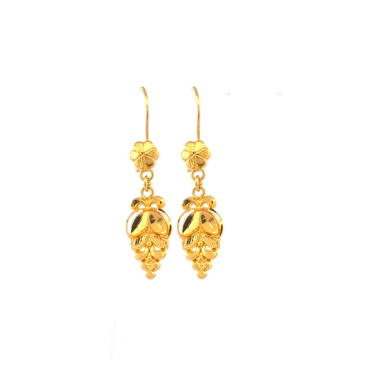 22K Gold Earrings 2.84g