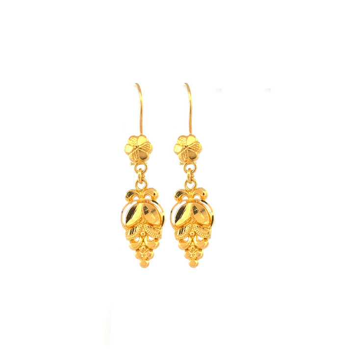 22K Gold Earrings 2.84g